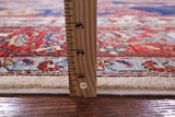 Blue Persian Fine Serapi Hand Knotted Wool Rug - 9' 0" X 12' 3" - Golden Nile