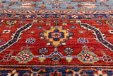 Rust Persian Fine Serapi Hand Knotted Wool Rug - 8' 9" X 11' 11" - Golden Nile