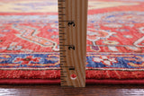 Rust Persian Fine Serapi Hand Knotted Wool Rug - 8' 9" X 11' 11" - Golden Nile