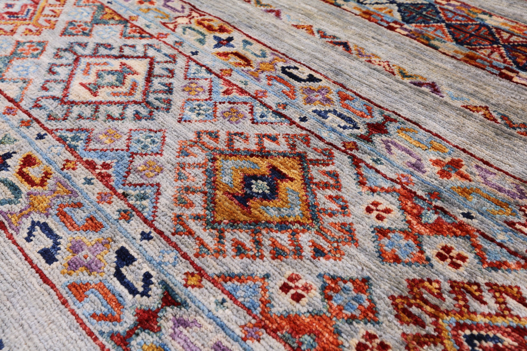 Khorjin Persian Gabbeh Hand Knotted Wool Rug - 3' 3" X 4' 11" - Golden Nile