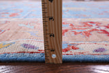 Blue Turkish Oushak Hand Knotted Wool Rug - 9' 9" X 13' 6" - Golden Nile