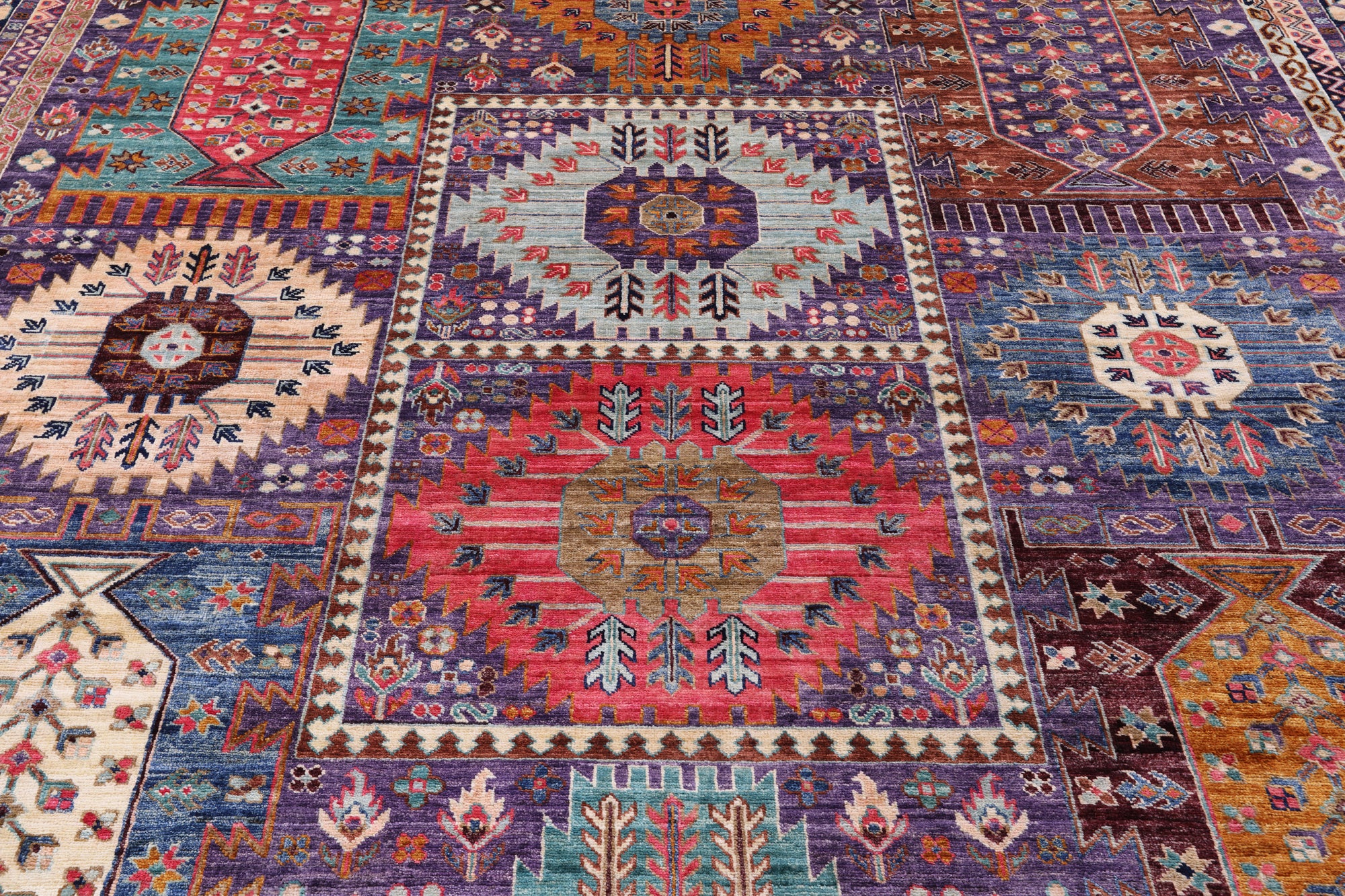 Persian Fine Serapi Handmade Wool Rug - 8' 2" X 10' 0" - Golden Nile