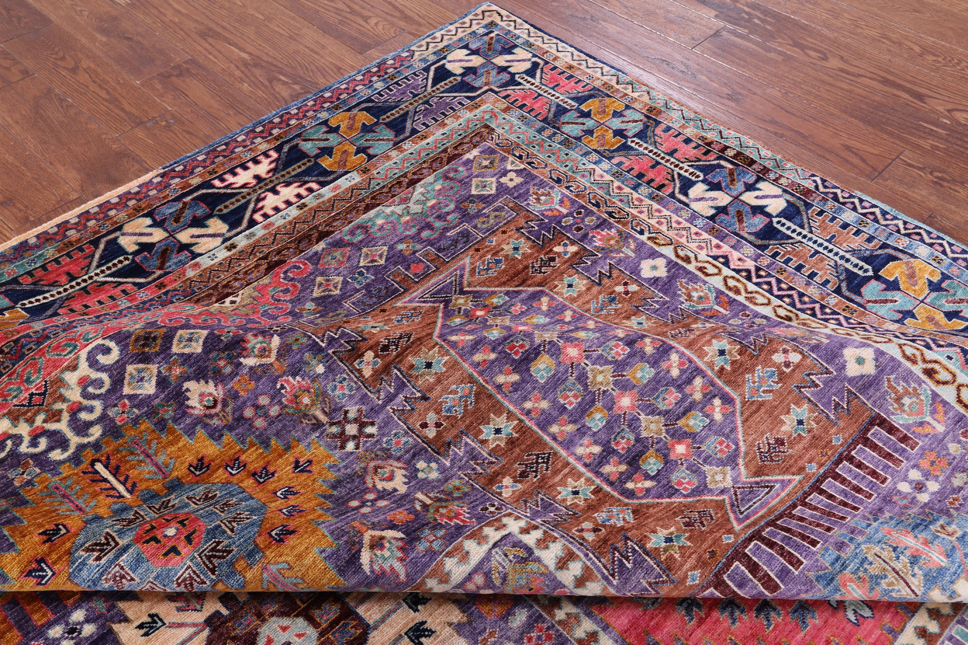 Persian Fine Serapi Handmade Wool Rug - 8' 2" X 10' 0" - Golden Nile