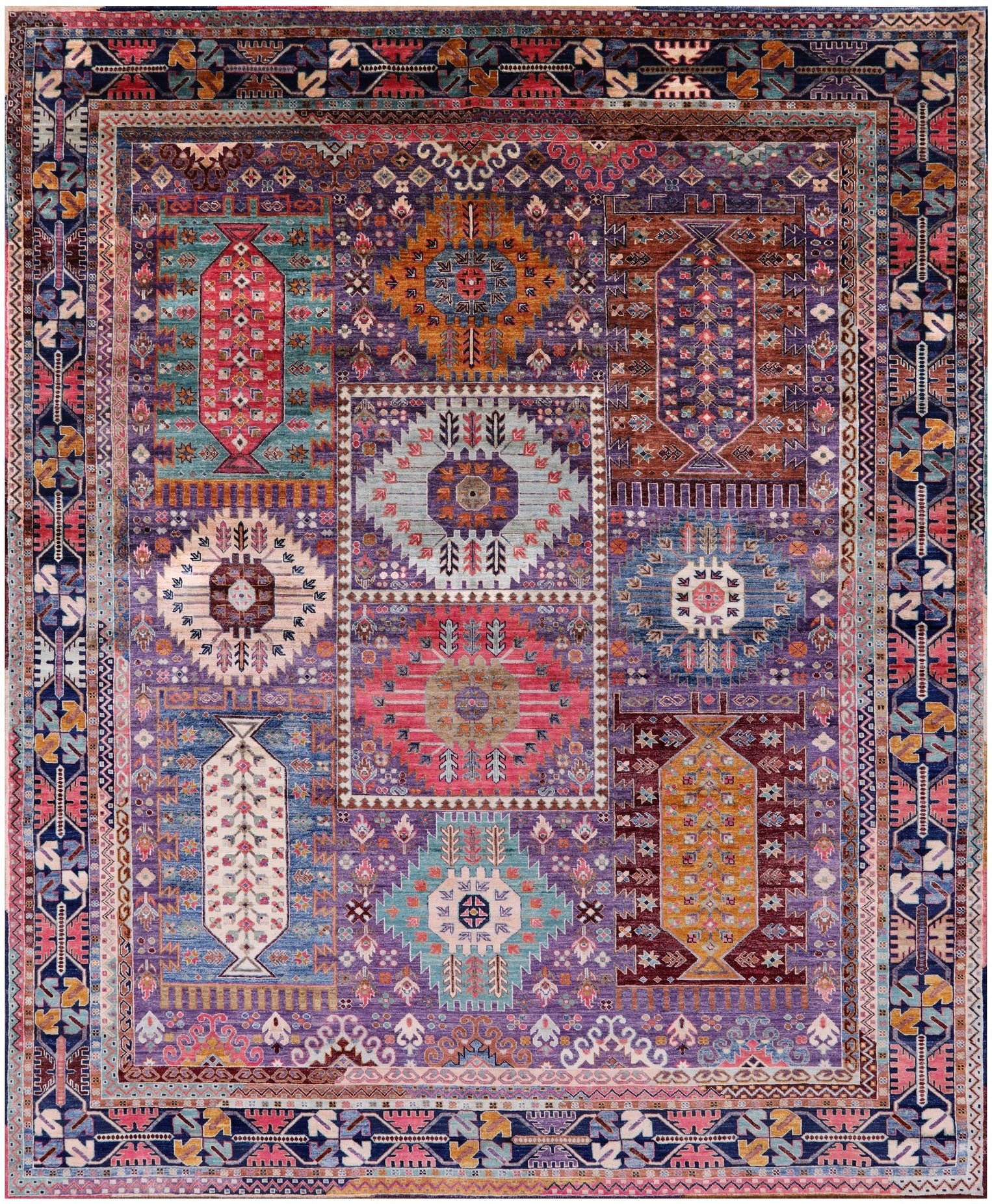 Persian Fine Serapi Handmade Wool Rug - 8' 2" X 10' 0" - Golden Nile
