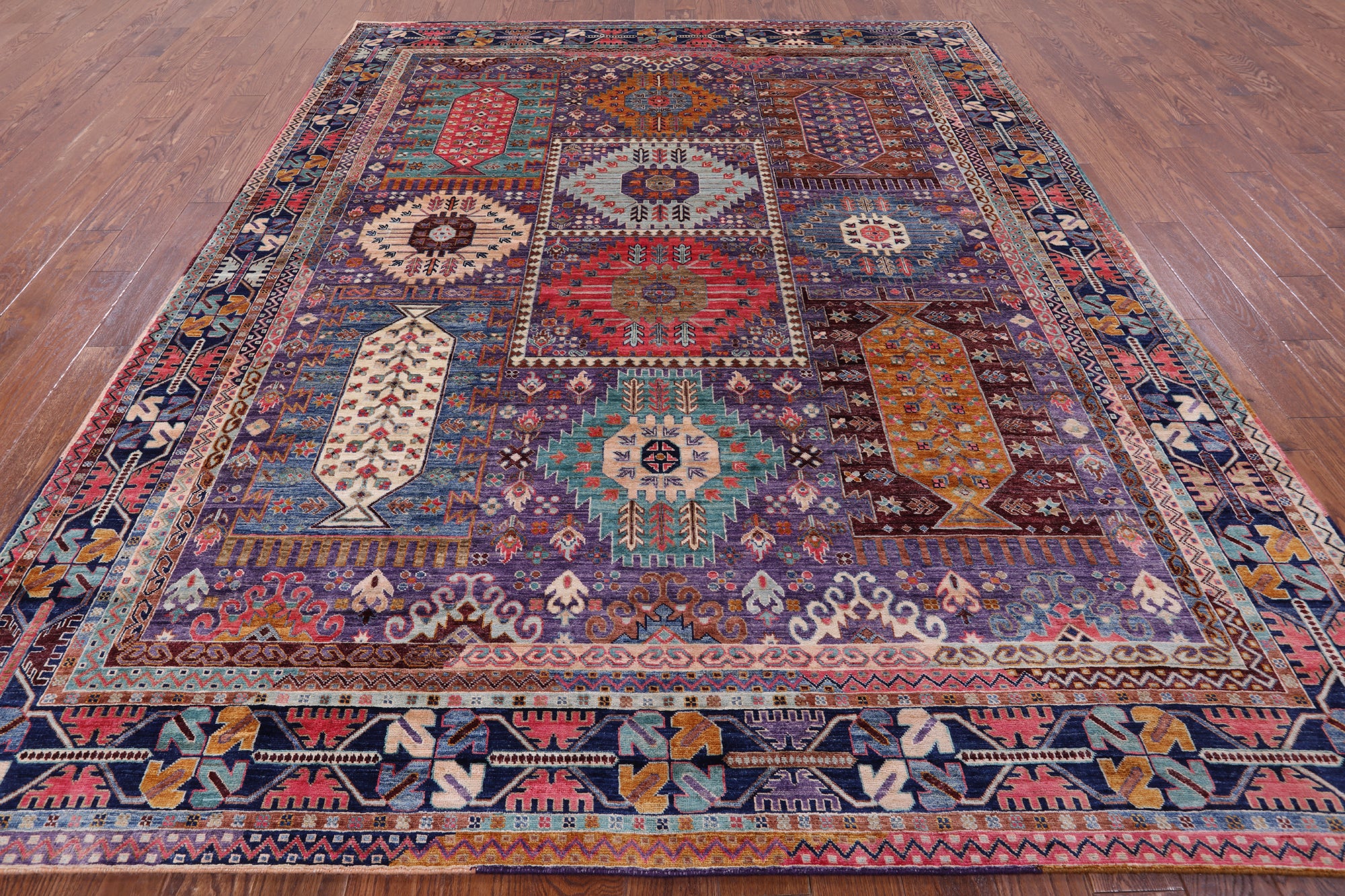 Persian Fine Serapi Handmade Wool Rug - 8' 2" X 10' 0" - Golden Nile