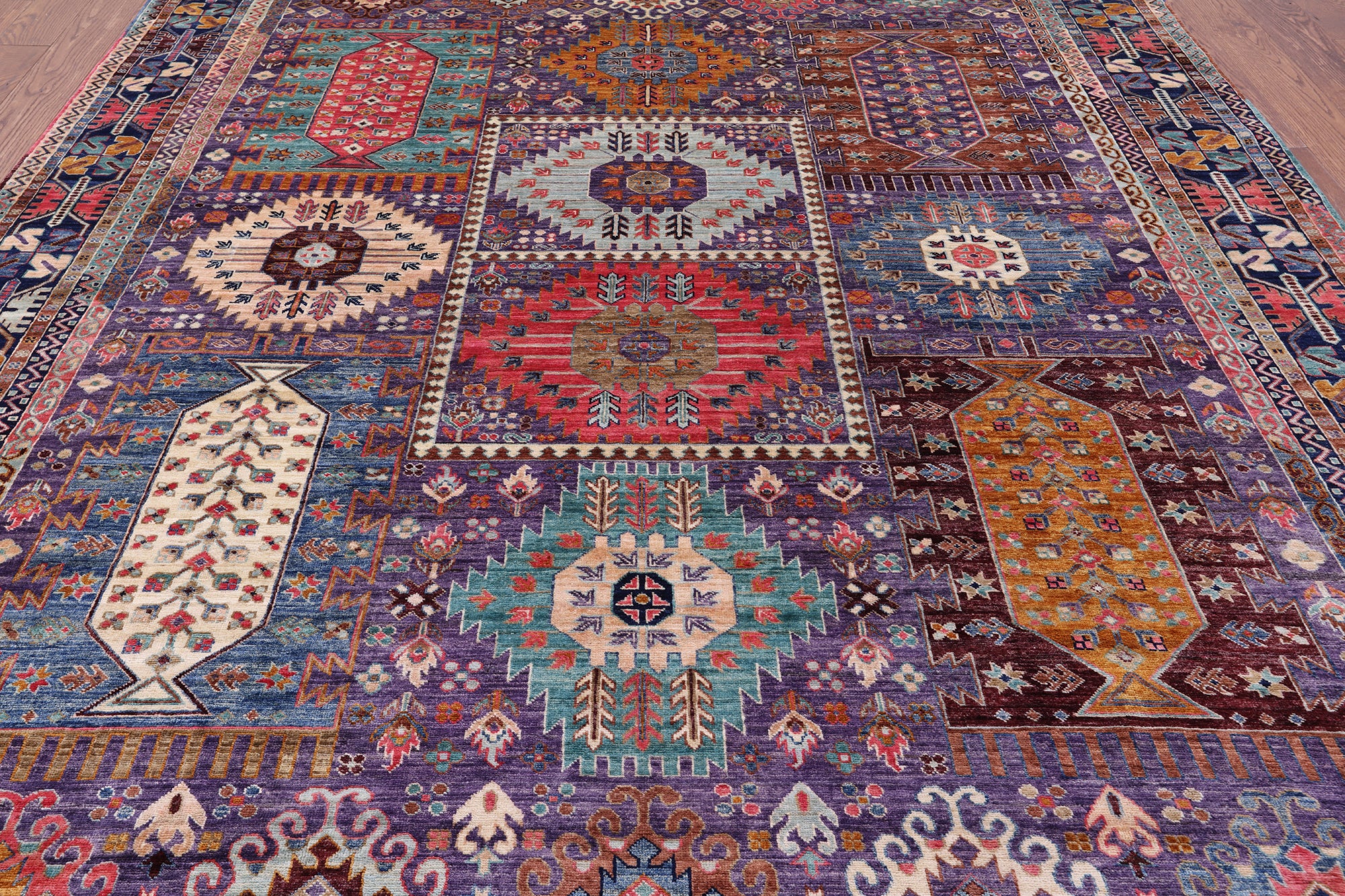 Persian Fine Serapi Handmade Wool Rug - 8' 2" X 10' 0" - Golden Nile