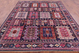 Blue Persian Fine Serapi Handmade Wool Rug - 8' 4" X 9' 8" - Golden Nile