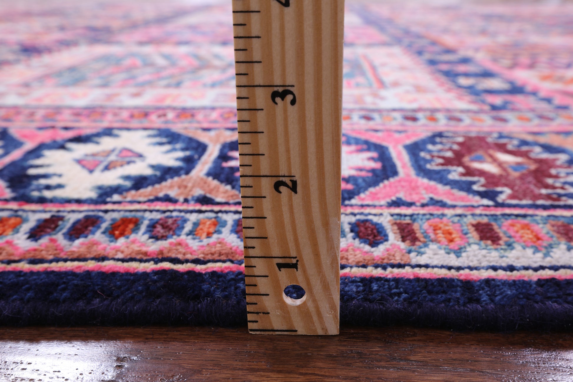 Blue Persian Fine Serapi Handmade Wool Rug - 8' 4" X 9' 8" - Golden Nile