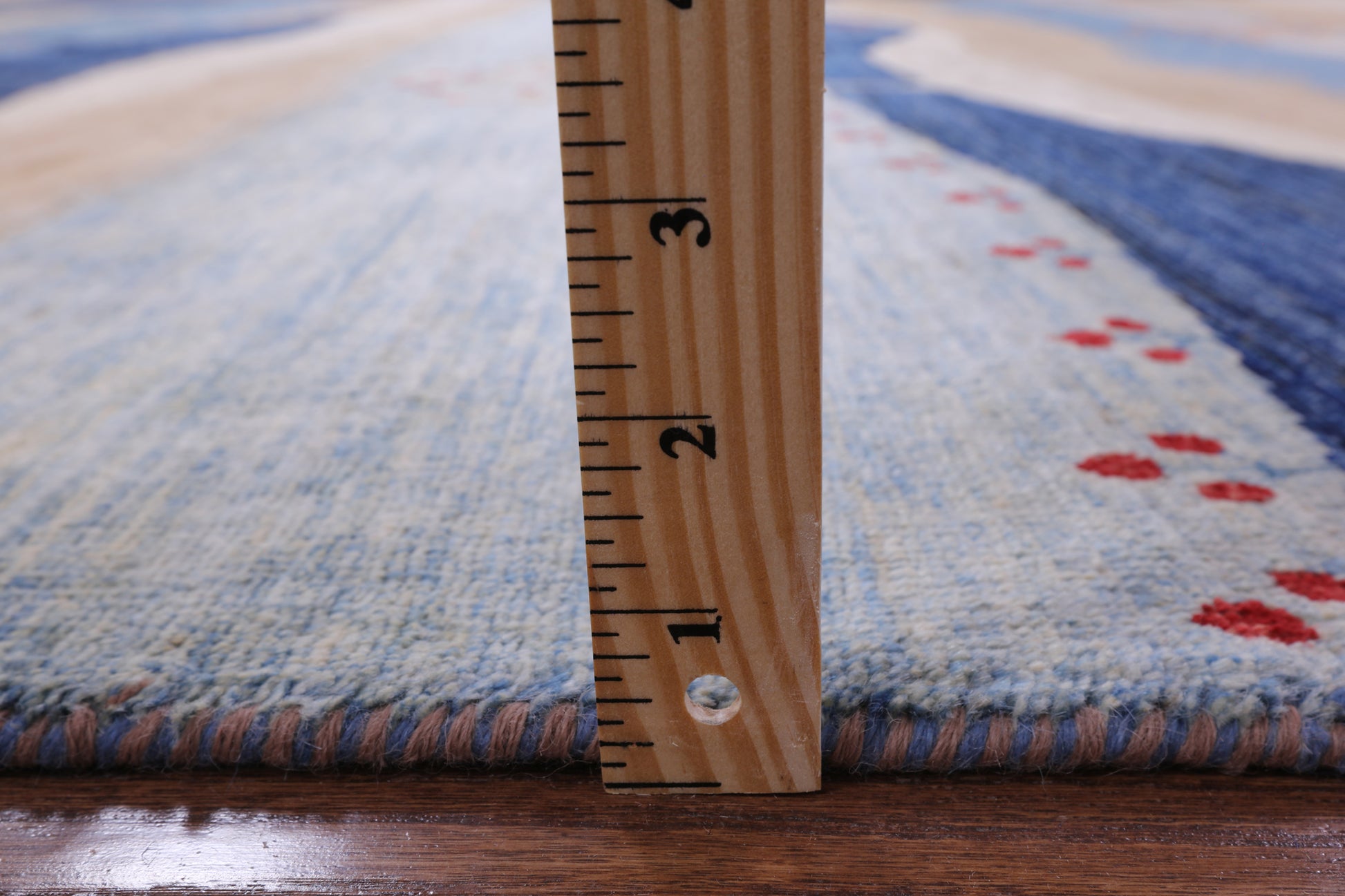 Tribal Persian Gabbeh Hand Knotted Wool Rug - 8' 1" X 9' 8" - Golden Nile