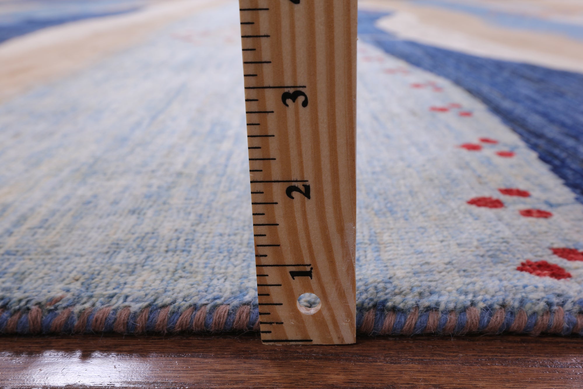 Tribal Persian Gabbeh Hand Knotted Wool Rug - 8' 1" X 9' 8" - Golden Nile