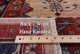 Ivory Persian Fine Serapi Handmade Wool Rug - 7' 9" X 9' 7" - Golden Nile
