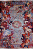Abstract Modern Mamluk Handmade Wool Rug - 9' 1" X 13' 2" - Golden Nile