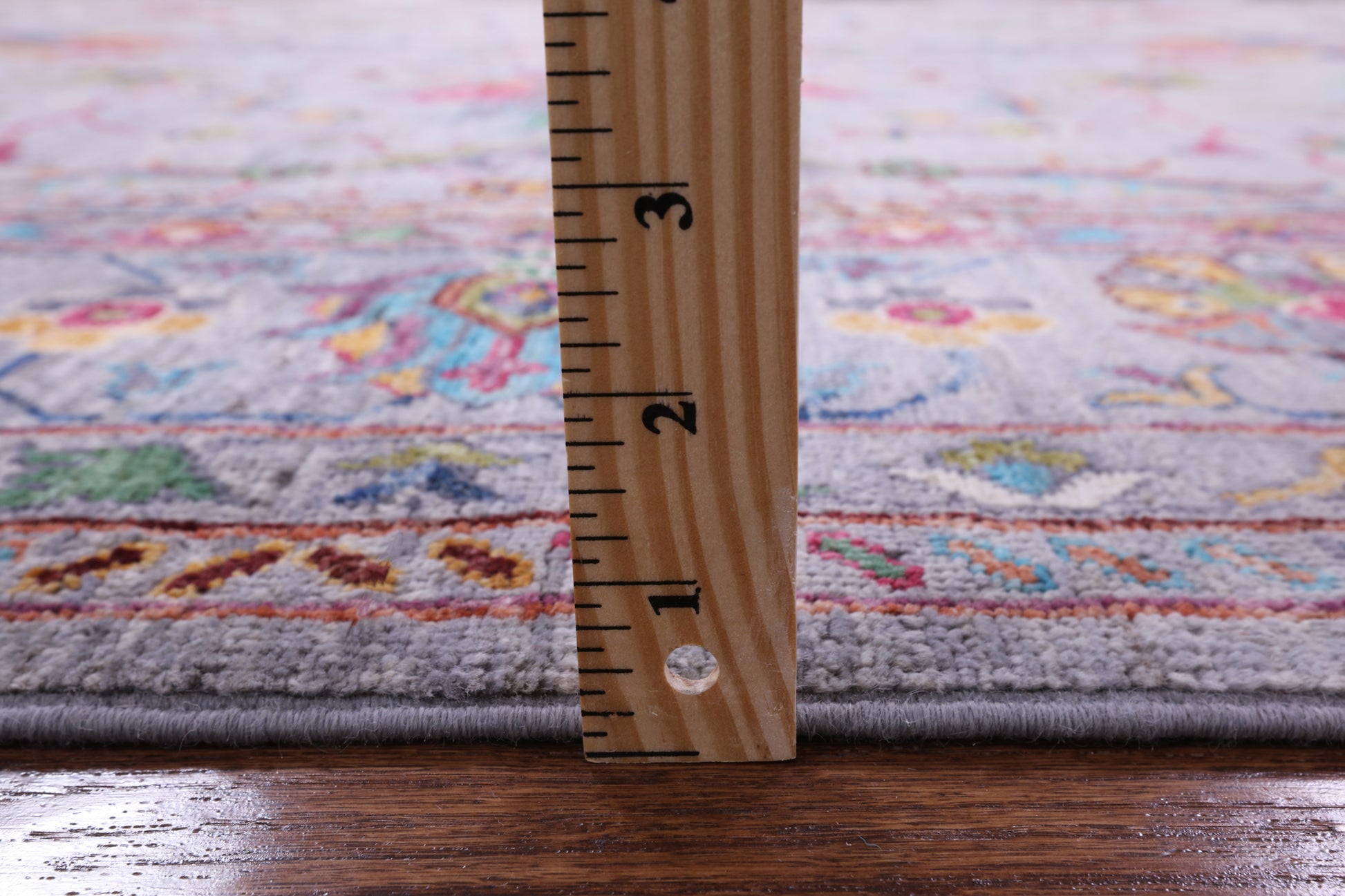Grey Peshawar Hand Knotted Wool Rug - 8' 0" X 10' 0" - Golden Nile
