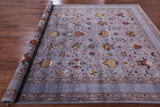 Grey Peshawar Handmade Wool Rug - 8' 3" X 10' 0" - Golden Nile