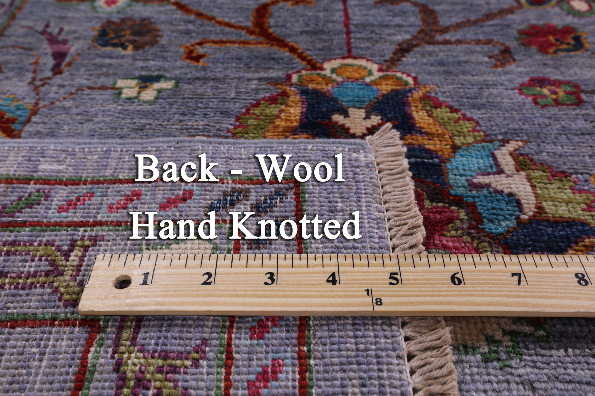 Grey Peshawar Handmade Wool Rug - 8' 3" X 10' 0" - Golden Nile