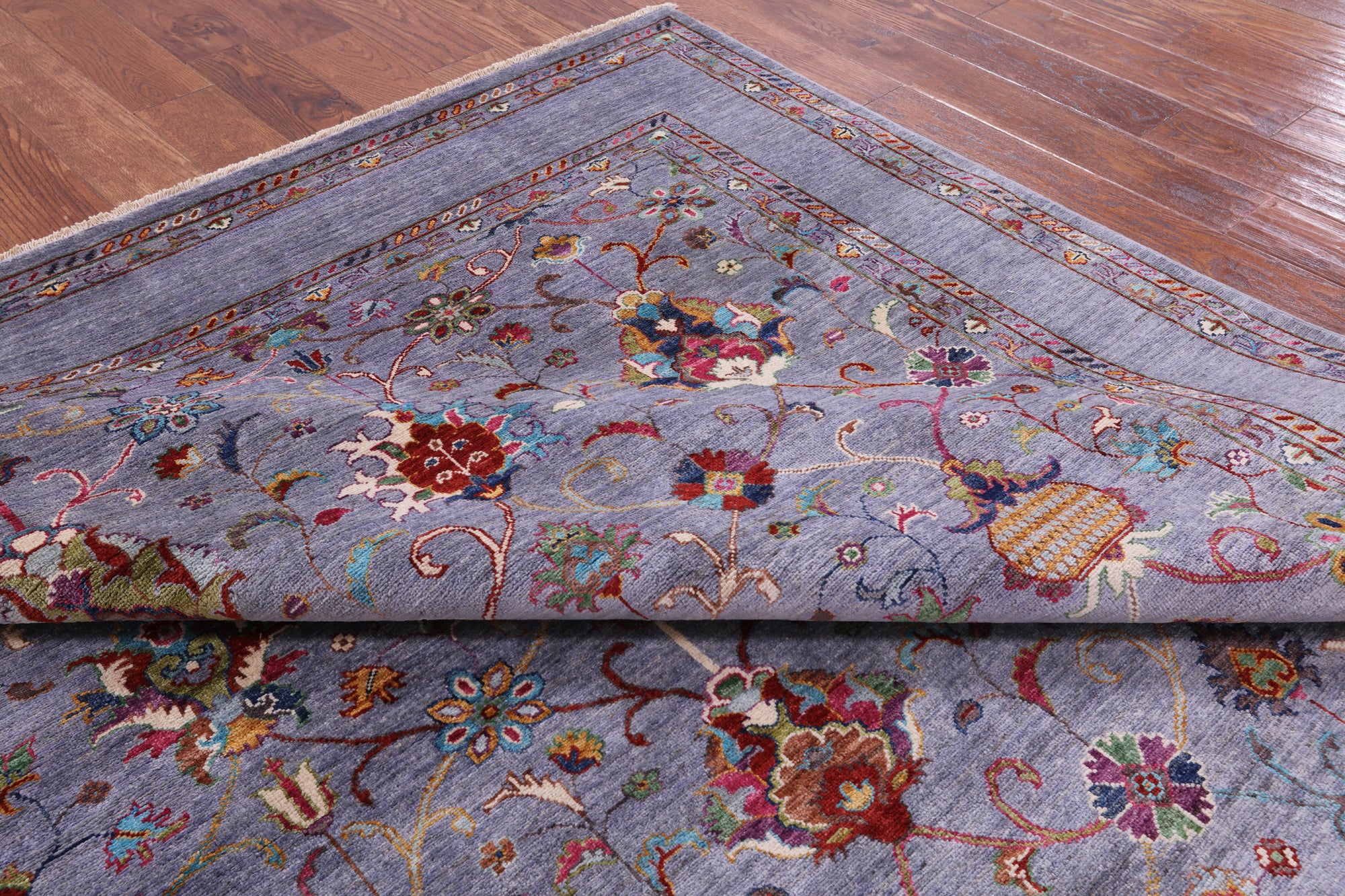Grey Peshawar Handmade Wool Rug - 8' 3" X 10' 0" - Golden Nile