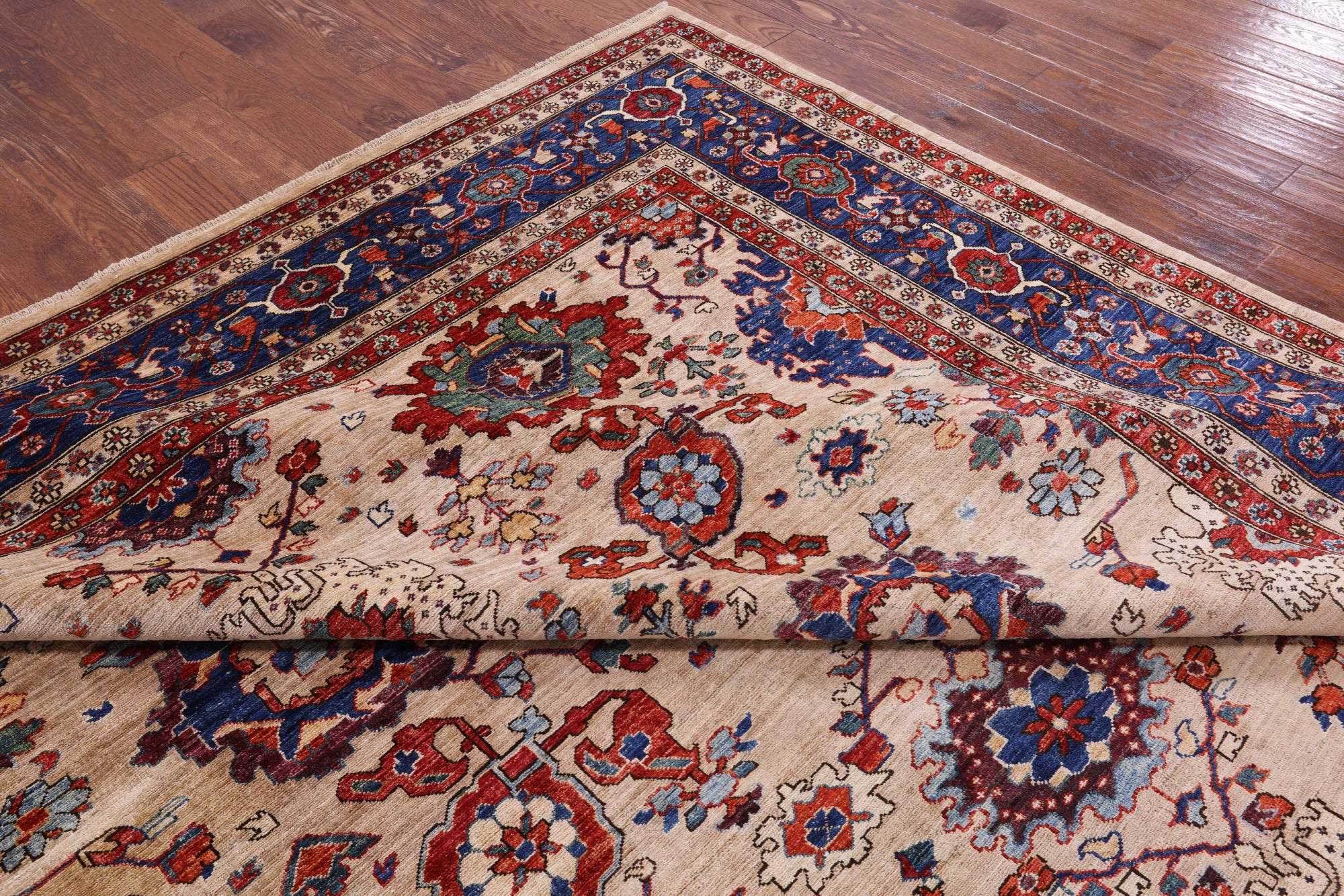 Persian Fine Serapi Handmade Wool Rug - 9' 10" X 13' 8" - Golden Nile