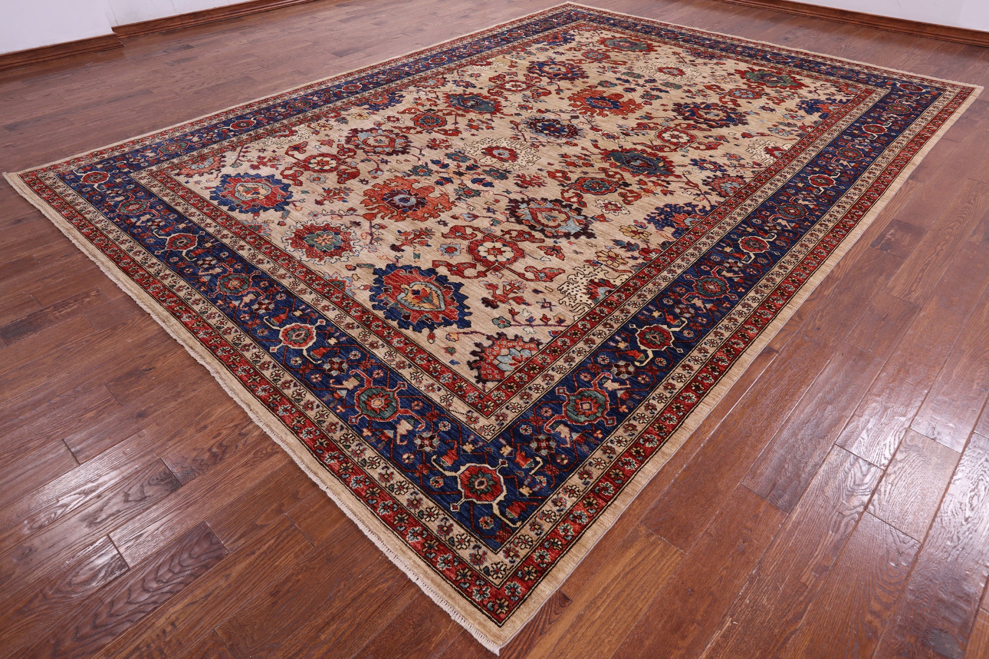 Persian Fine Serapi Handmade Wool Rug - 9' 10" X 13' 8" - Golden Nile