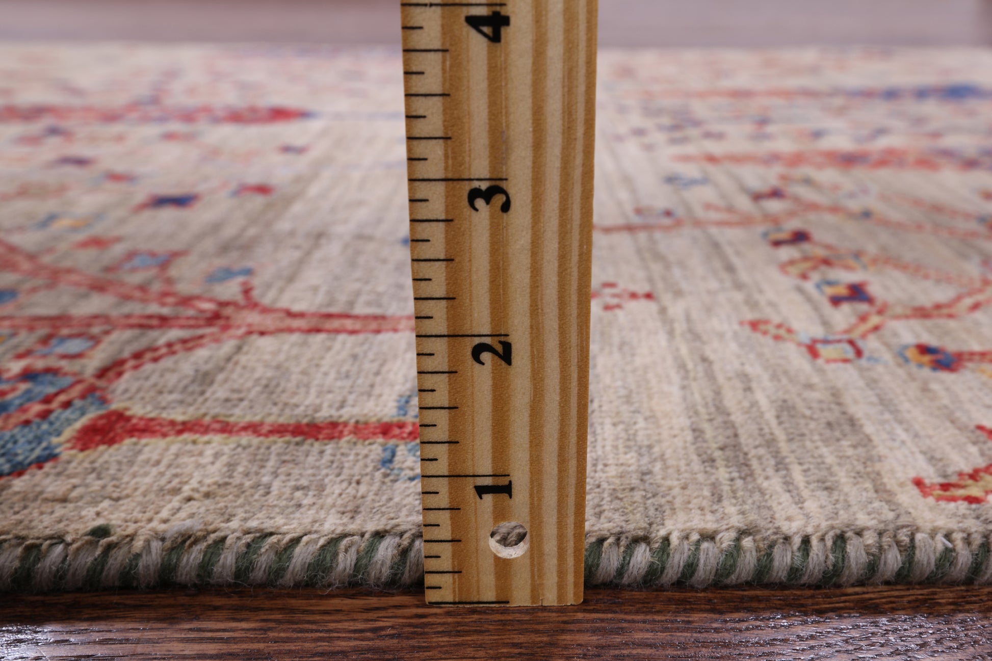 Tribal Persian Gabbeh Hand Knotted Wool Rug - 3' 5" X 4' 10" - Golden Nile