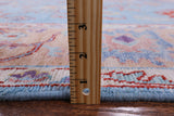 Blue Turkish Oushak Handmade Wool Rug - 8' 3" X 9' 6" - Golden Nile