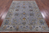 Peshawar Hand Knotted Wool Rug - 5' 10" X 8' 0" - Golden Nile