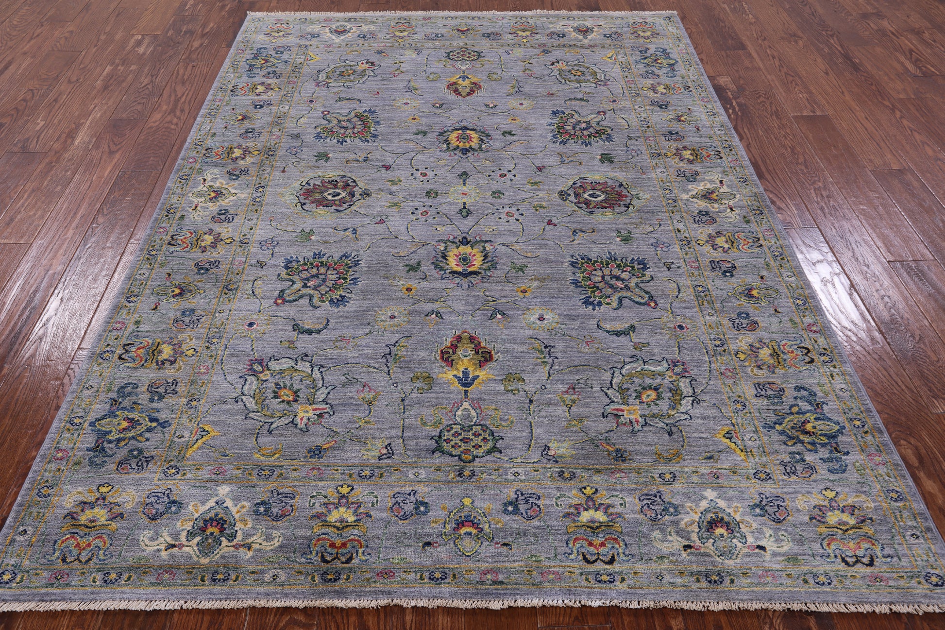 Peshawar Hand Knotted Wool Rug - 5' 10" X 8' 0" - Golden Nile