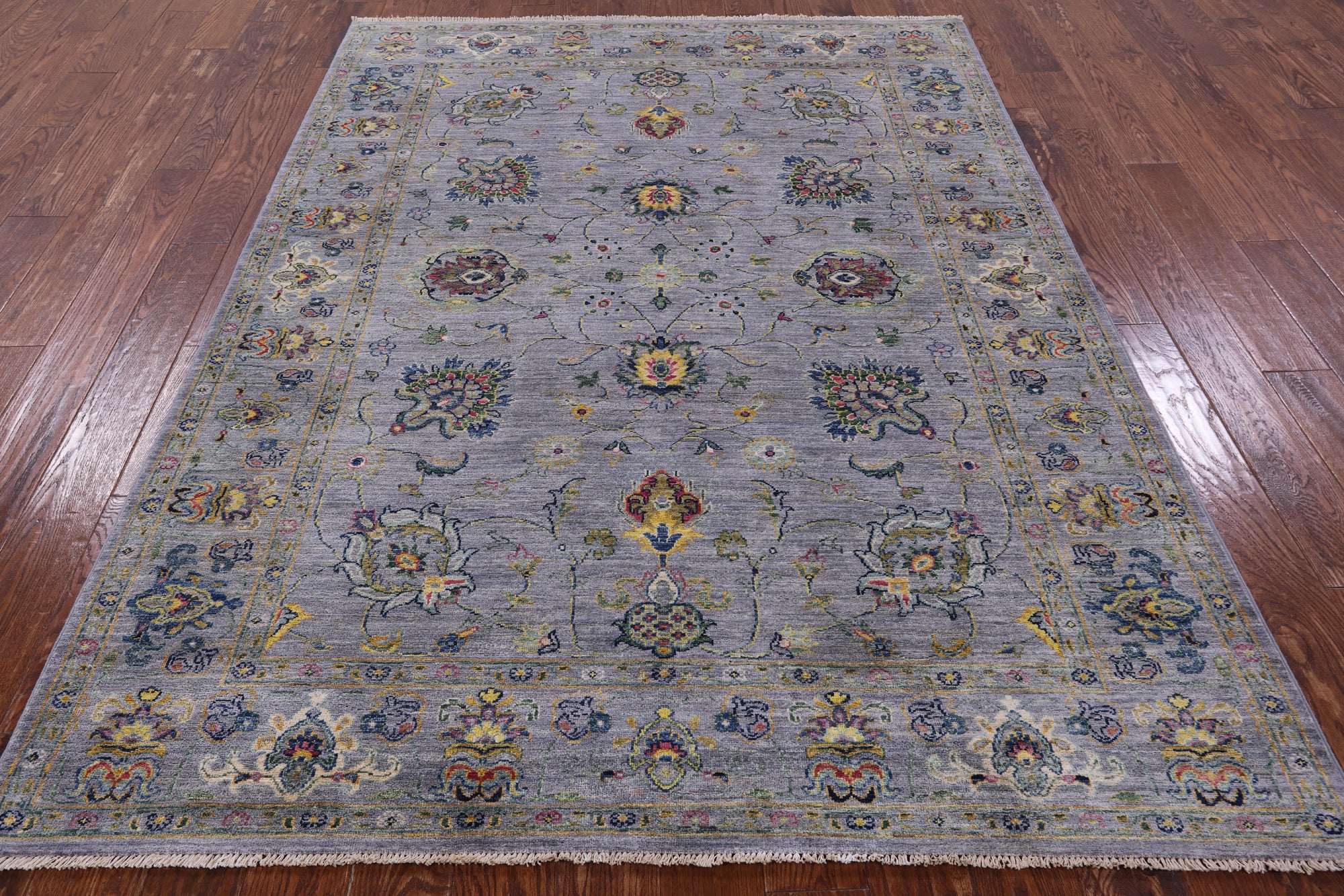 Peshawar Hand Knotted Wool Rug - 5' 10" X 8' 0" - Golden Nile