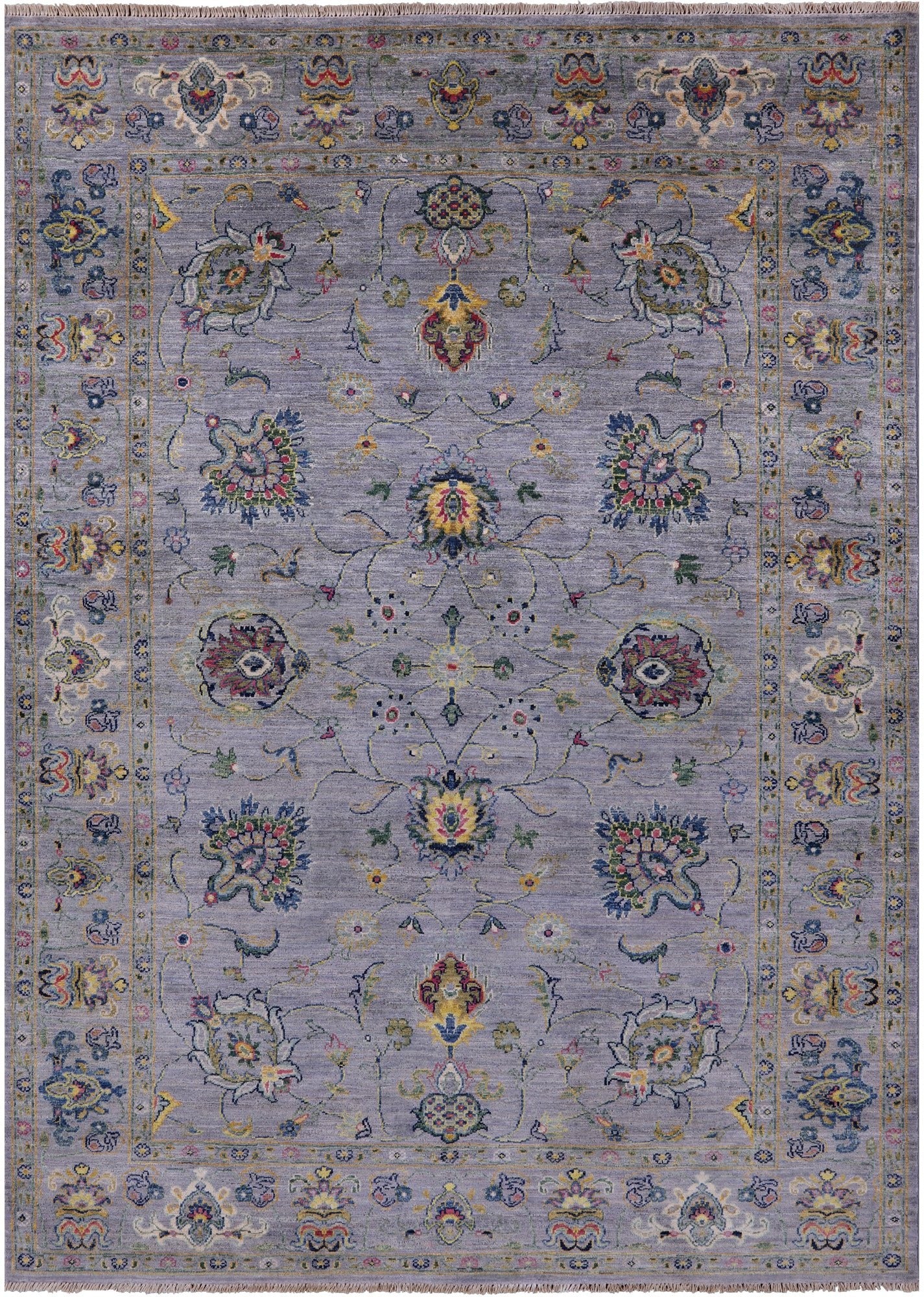 Peshawar Hand Knotted Wool Rug - 5' 10" X 8' 0" - Golden Nile