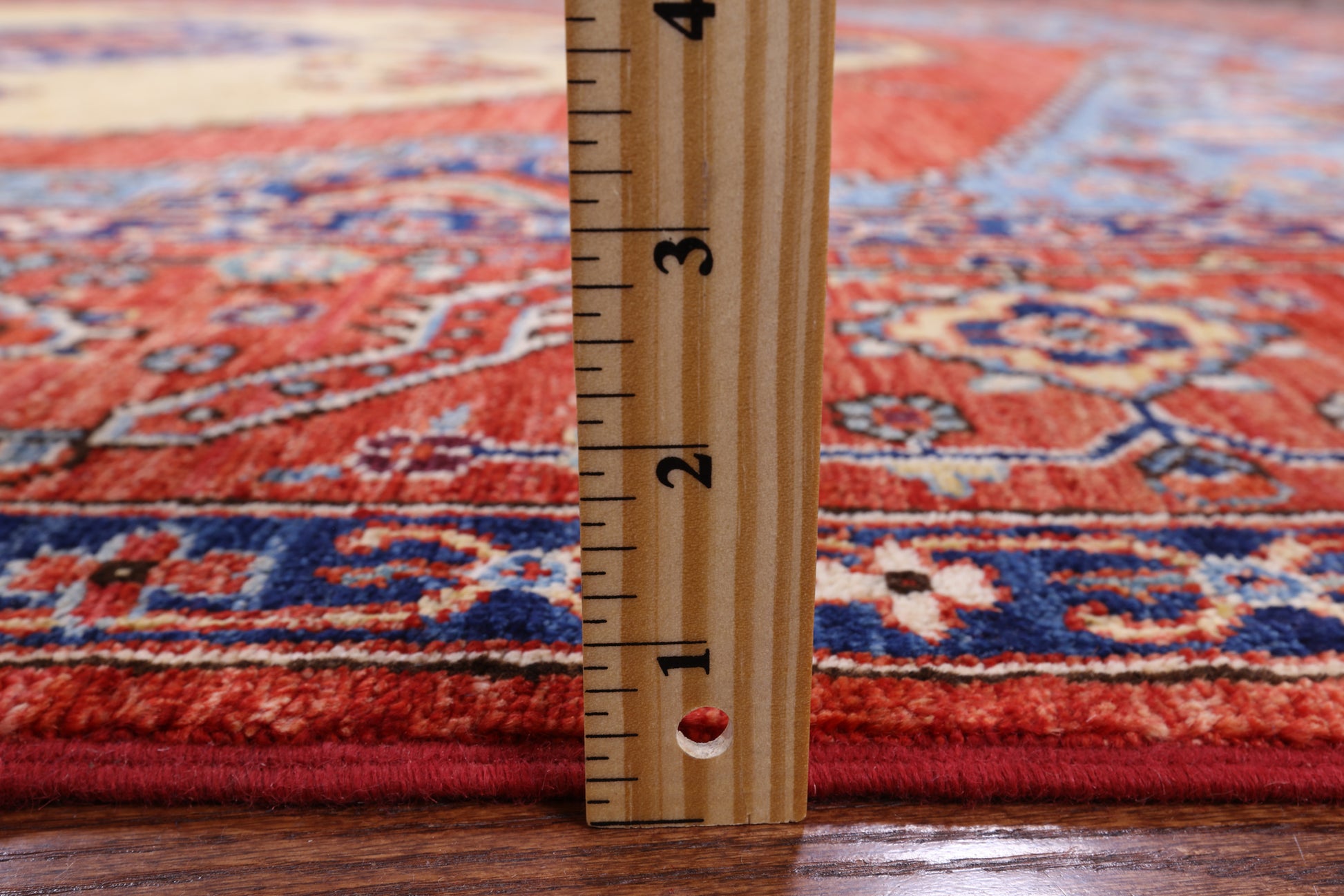 Rust Persian Fine Serapi Handmade Wool Rug - 7' 8" X 9' 6" - Golden Nile