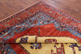 Rust Persian Fine Serapi Handmade Wool Rug - 7' 8" X 9' 6" - Golden Nile
