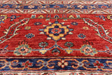 Rust Persian Fine Serapi Hand Knotted Wool Rug - 11' 7" X 14' 5" - Golden Nile