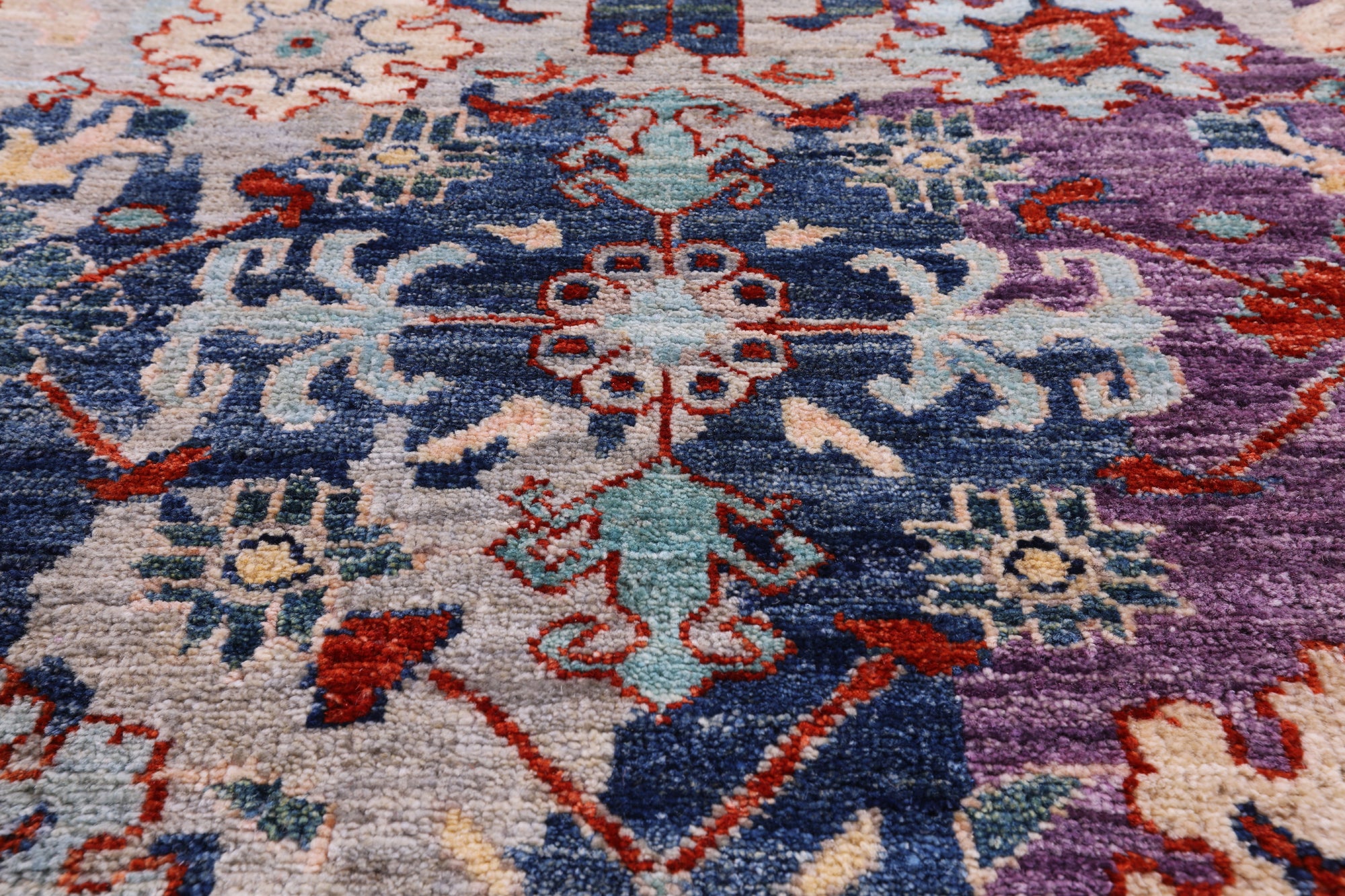 Persian Fine Serapi Handmade Wool Rug - 8' 11" X 11' 10" - Golden Nile