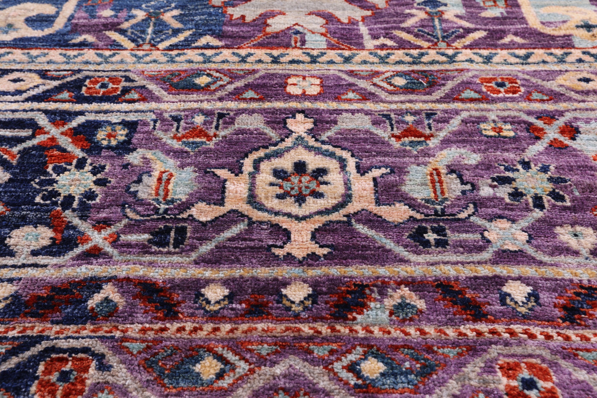 Persian Fine Serapi Handmade Wool Rug - 8' 11" X 11' 10" - Golden Nile