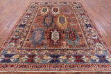 Persian Fine Serapi Hand Knotted Wool Rug - 7' 8" X 10' 0" - Golden Nile