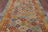 Reversible Kilim Flat Weave Wool Rug - 6' 6" X 9' 10" - Golden Nile