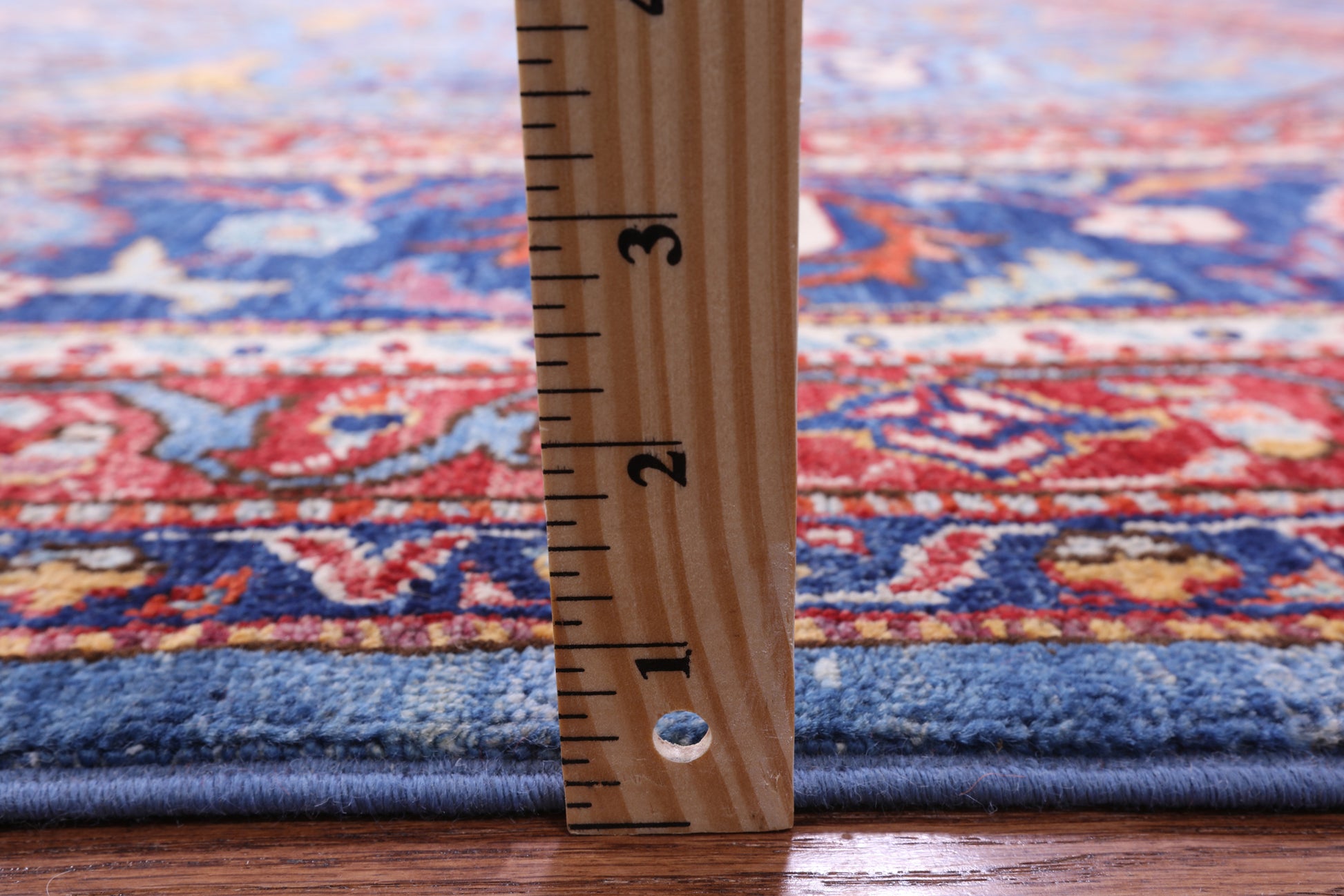 Blue Persian Fine Serapi Handmade Wool Rug - 14' 0" X 23' 2" - Golden Nile