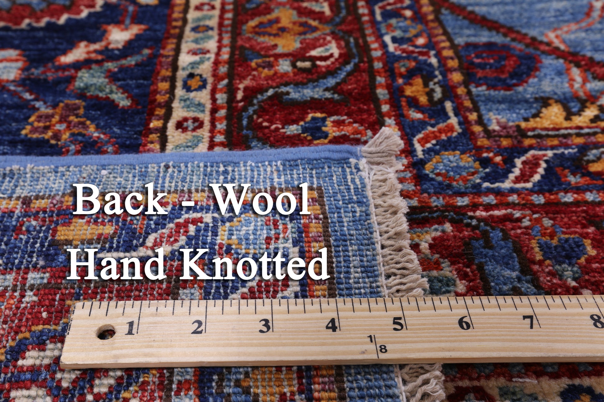 Blue Persian Fine Serapi Handmade Wool Rug - 14' 0" X 23' 2" - Golden Nile