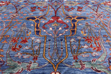 Blue Persian Fine Serapi Handmade Wool Rug - 14' 0" X 23' 2" - Golden Nile