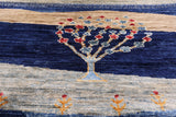 Tribal Persian Gabbeh Hand Knotted Wool Rug - 8' 8" X 11' 7" - Golden Nile