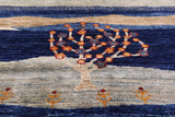 Tribal Persian Gabbeh Hand Knotted Wool Rug - 8' 8" X 11' 7" - Golden Nile