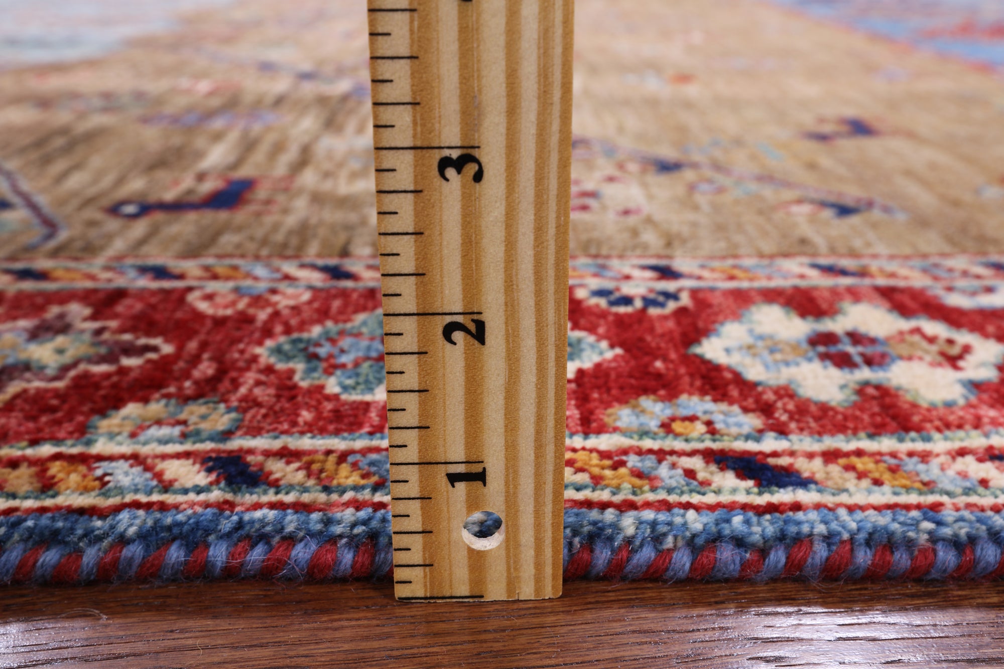 Tribal Persian Gabbeh Hand Knotted Wool Rug - 4' 10" X 6' 8" - Golden Nile