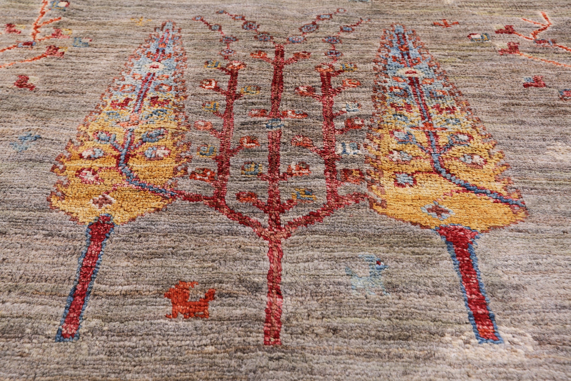 Tribal Persian Gabbeh Hand Knotted Wool Rug - 3' 4" X 5' 0" - Golden Nile