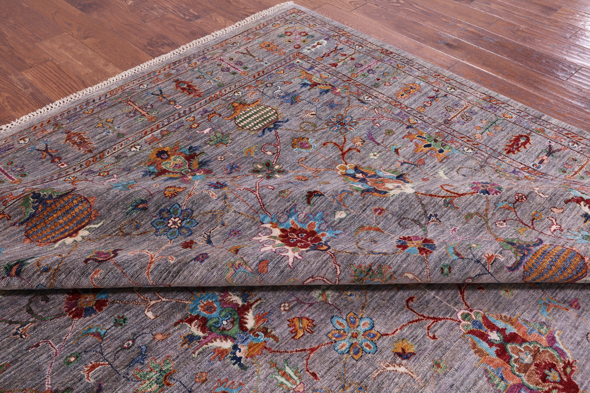 Peshawar Hand Knotted Wool Rug - 8' 10" X 11' 8" - Golden Nile