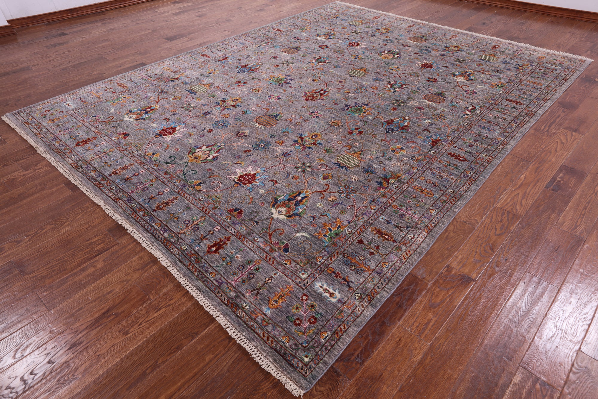 Peshawar Hand Knotted Wool Rug - 8' 10" X 11' 8" - Golden Nile