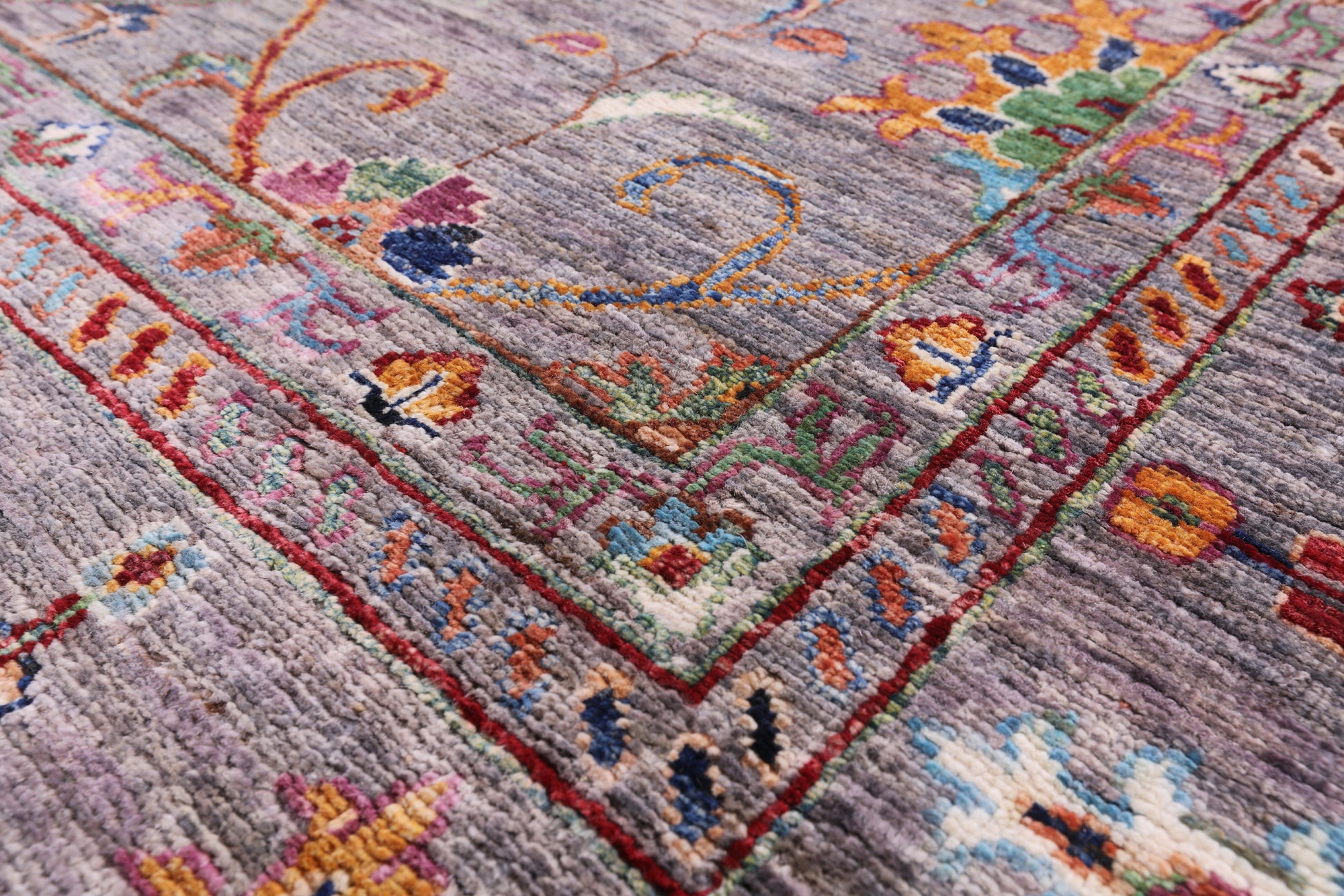 Peshawar Hand Knotted Wool Rug - 8' 10" X 11' 8" - Golden Nile