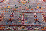 Peshawar Hand Knotted Wool Rug - 8' 10" X 11' 8" - Golden Nile