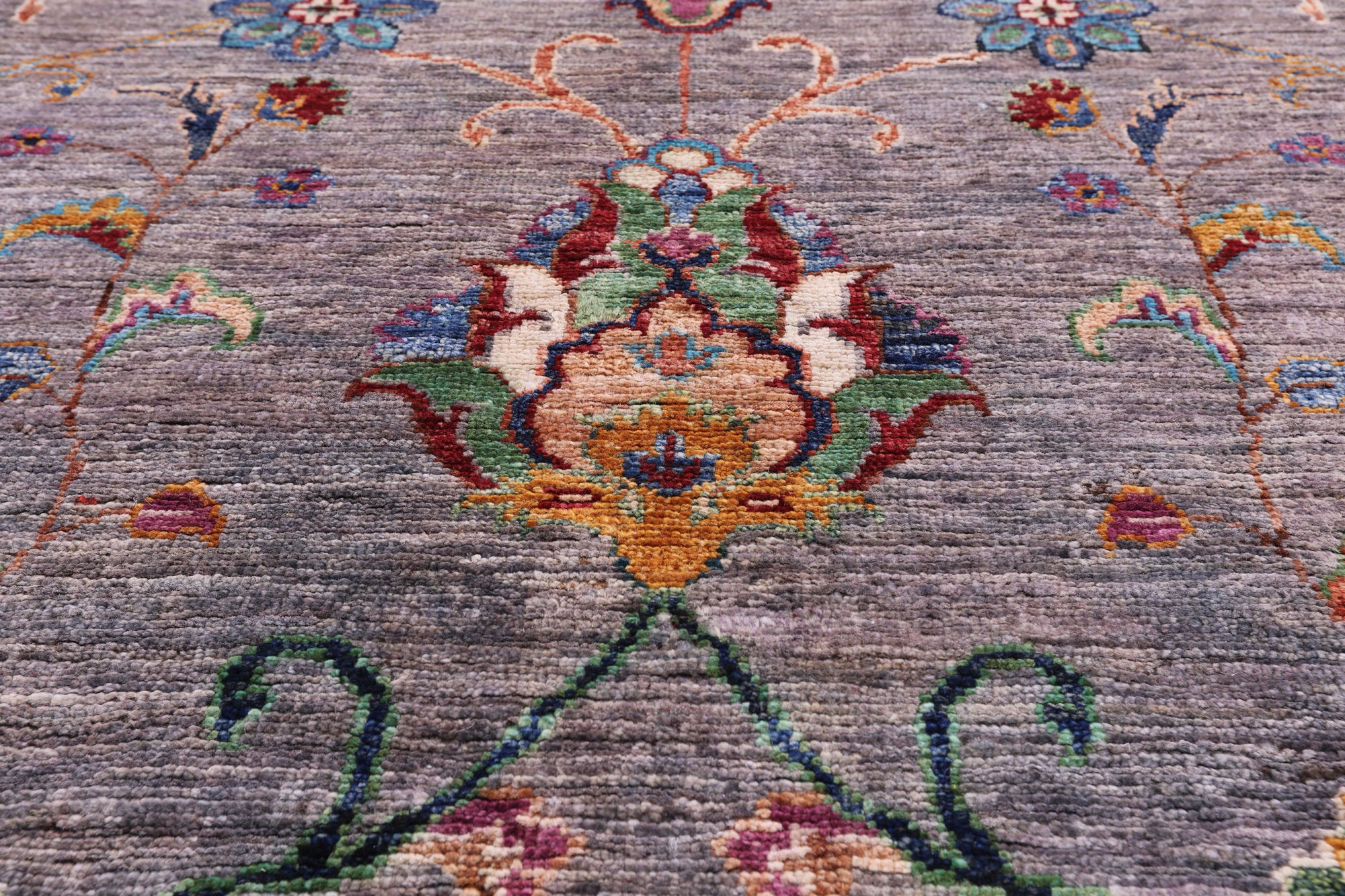 Peshawar Hand Knotted Wool Rug - 8' 10" X 11' 8" - Golden Nile