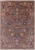 Peshawar Hand Knotted Wool Rug - 6' 9" X 9' 8" - Golden Nile