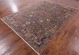 Peshawar Hand Knotted Wool Rug - 6' 9" X 9' 8" - Golden Nile