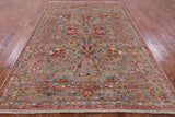 Peshawar Hand Knotted Wool Rug - 6' 9" X 10' 0" - Golden Nile